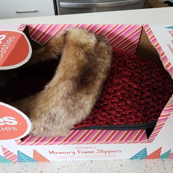 Totes Toasties Womens Memory Foam Slippers Size Lg 8 - 9 - Picture 3 of 3